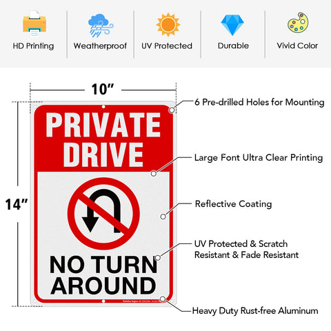 Faittoo drive sign backlit by headlights improves nighttime readability.