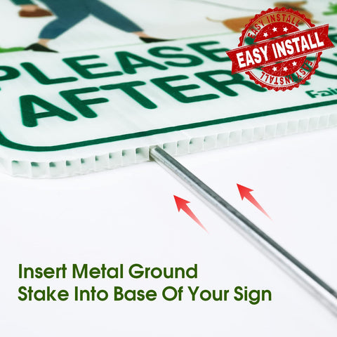 Faittoo durable corrugated yard sign withstands outdoor use