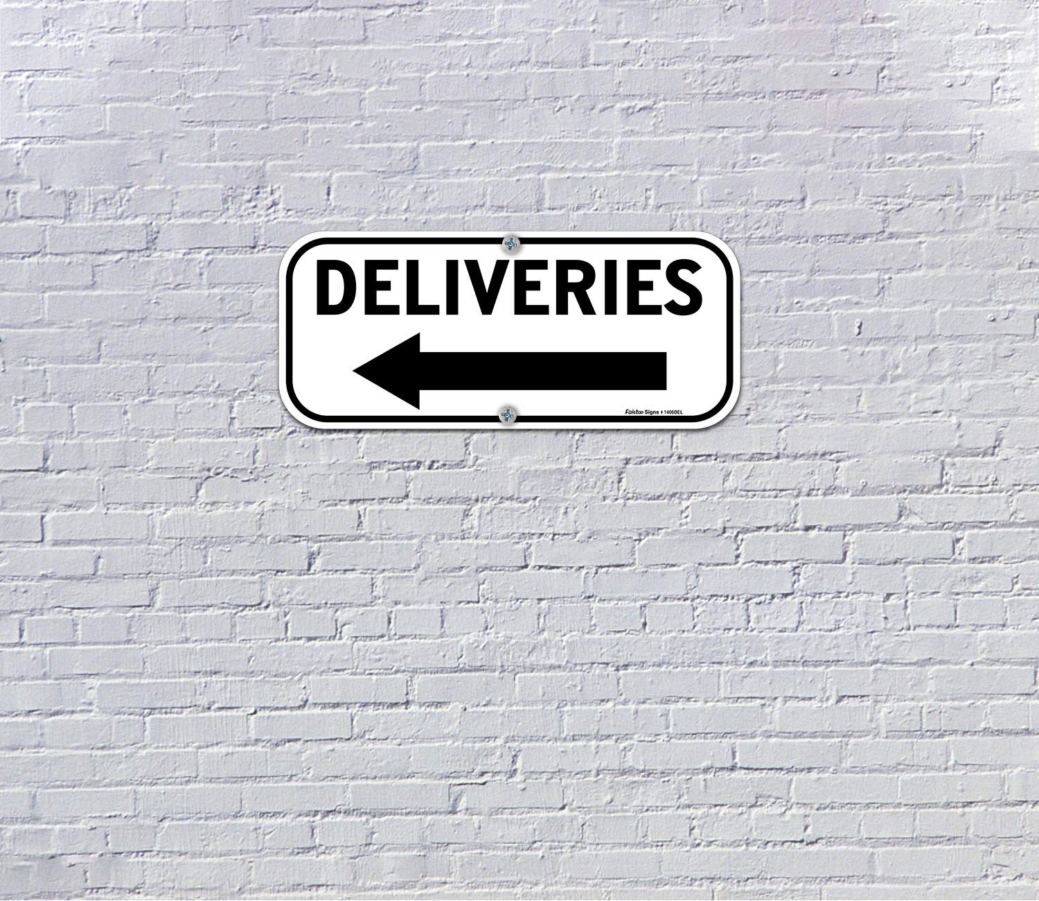 Faittoo Left Arrow Sign prints with durable ink for longevity