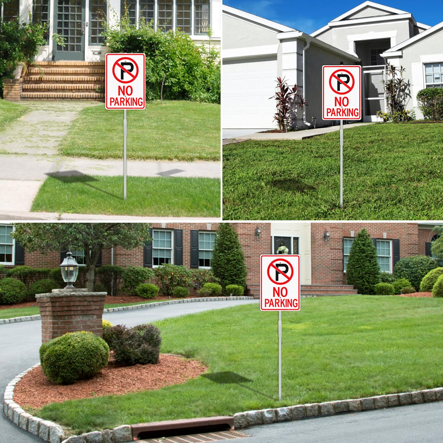 Faittoo easy installation with pre-drilled holes on sign and stake.