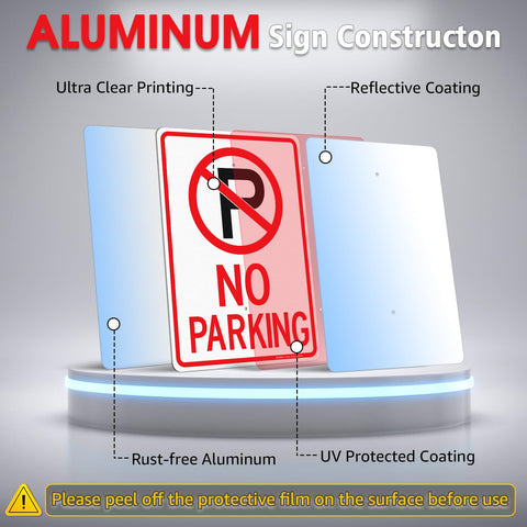 Faittoo rust-free aluminum sign for long-lasting outdoor use.