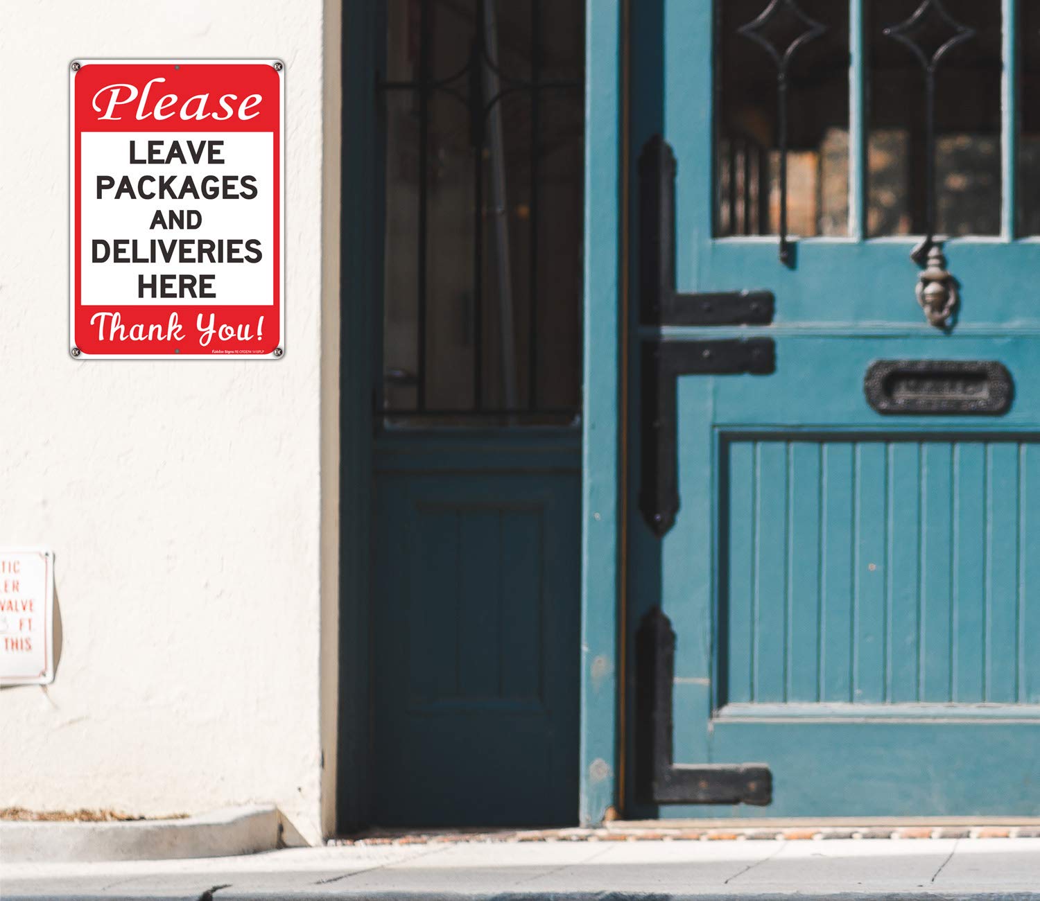 Faittoo Rust-free aluminum sign 14x10 for all-weather use