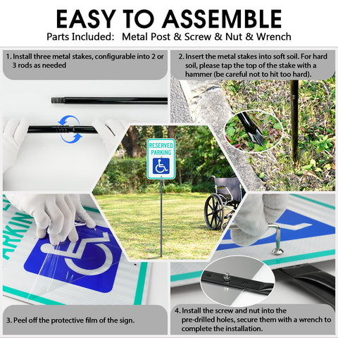 Faittoo rust-free aluminum sign withstands all weather conditions