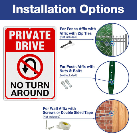 Faittoo rust-free aluminum sign withstands weather for outdoor use.
