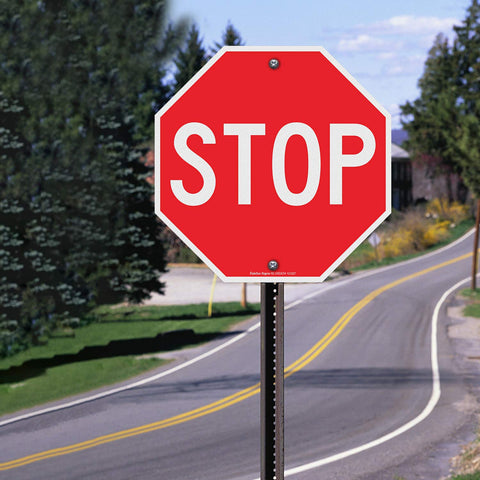 Faittoo octagon sign for streets offers durable, weatherproof visibility.