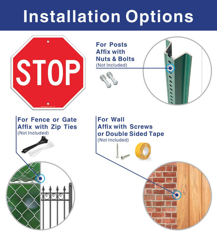 Faittoo rustproof aluminum sign with outdoor durability.