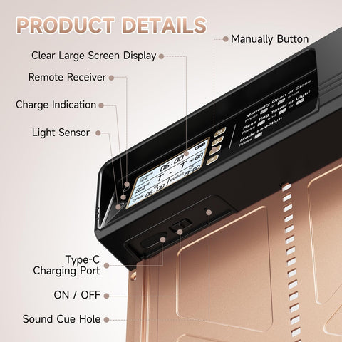 FAKI automatic chicken coop door battery compartment with 2000mAh capacity powering long days.