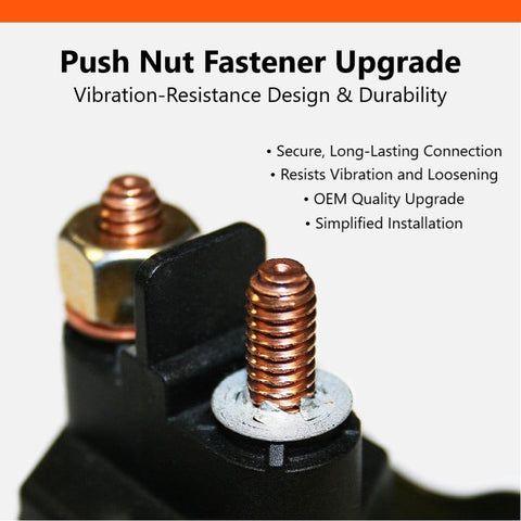 FalconSupply copper contact studs ready for high-current cranking.