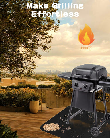 Falezern versatile mat works under fire pits and outdoor stoves.