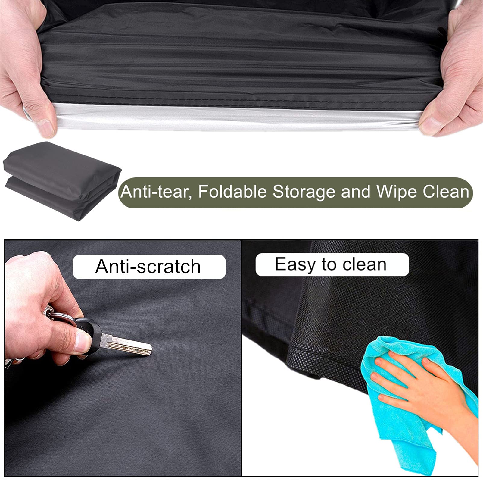 Falezern robot pool cleaner cover includes an airflow mesh window for drying.