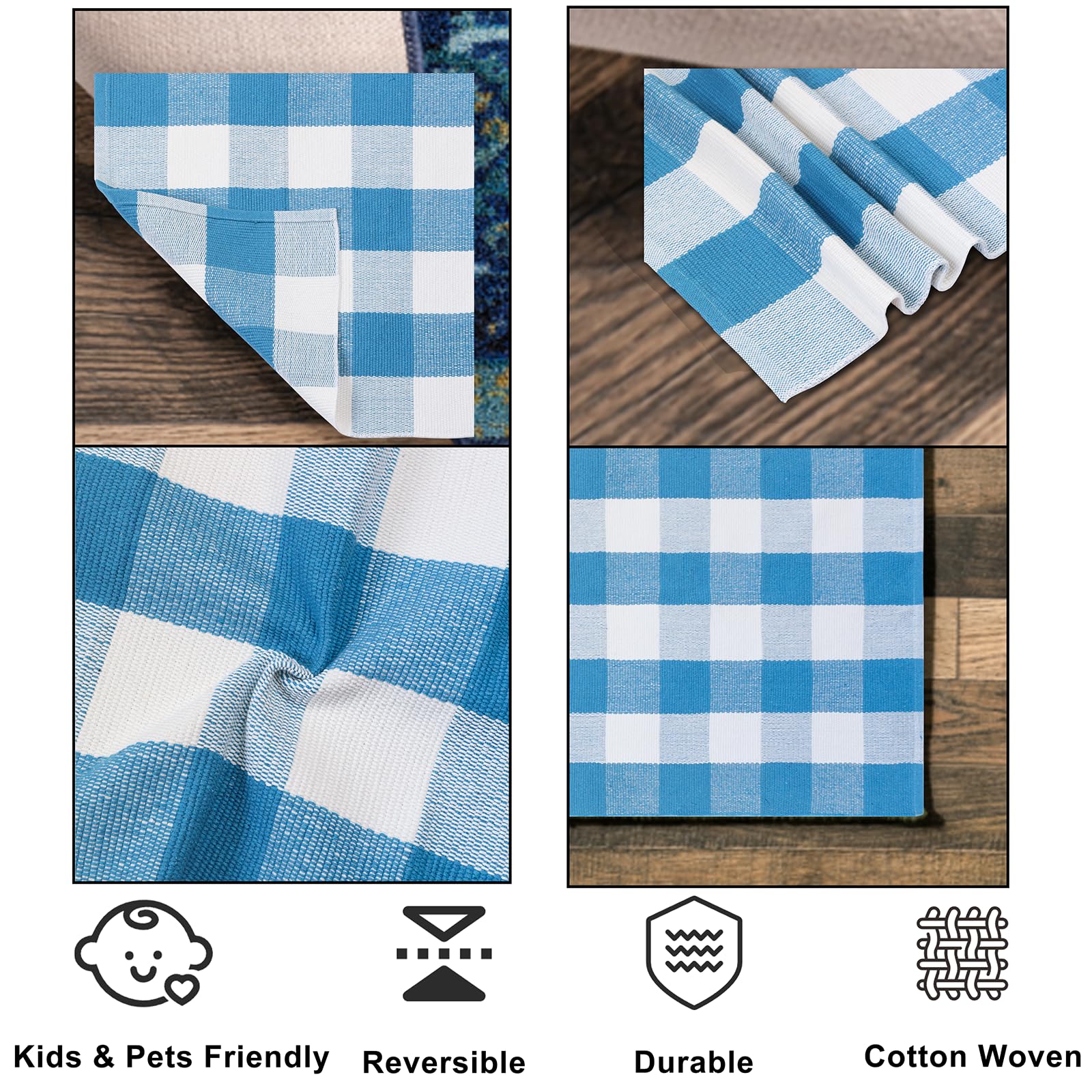 Fallovea cotton-poly-viscose blend rug feels plush underfoot and resilient.