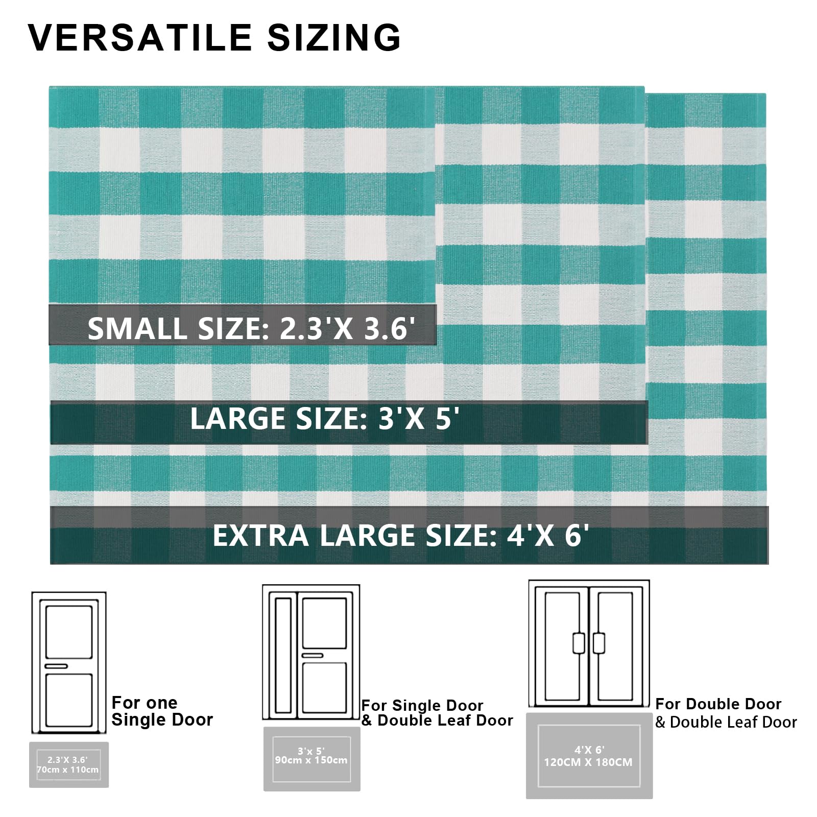 Fallovea entryway plaid rug blends traditional style with modern interiors.