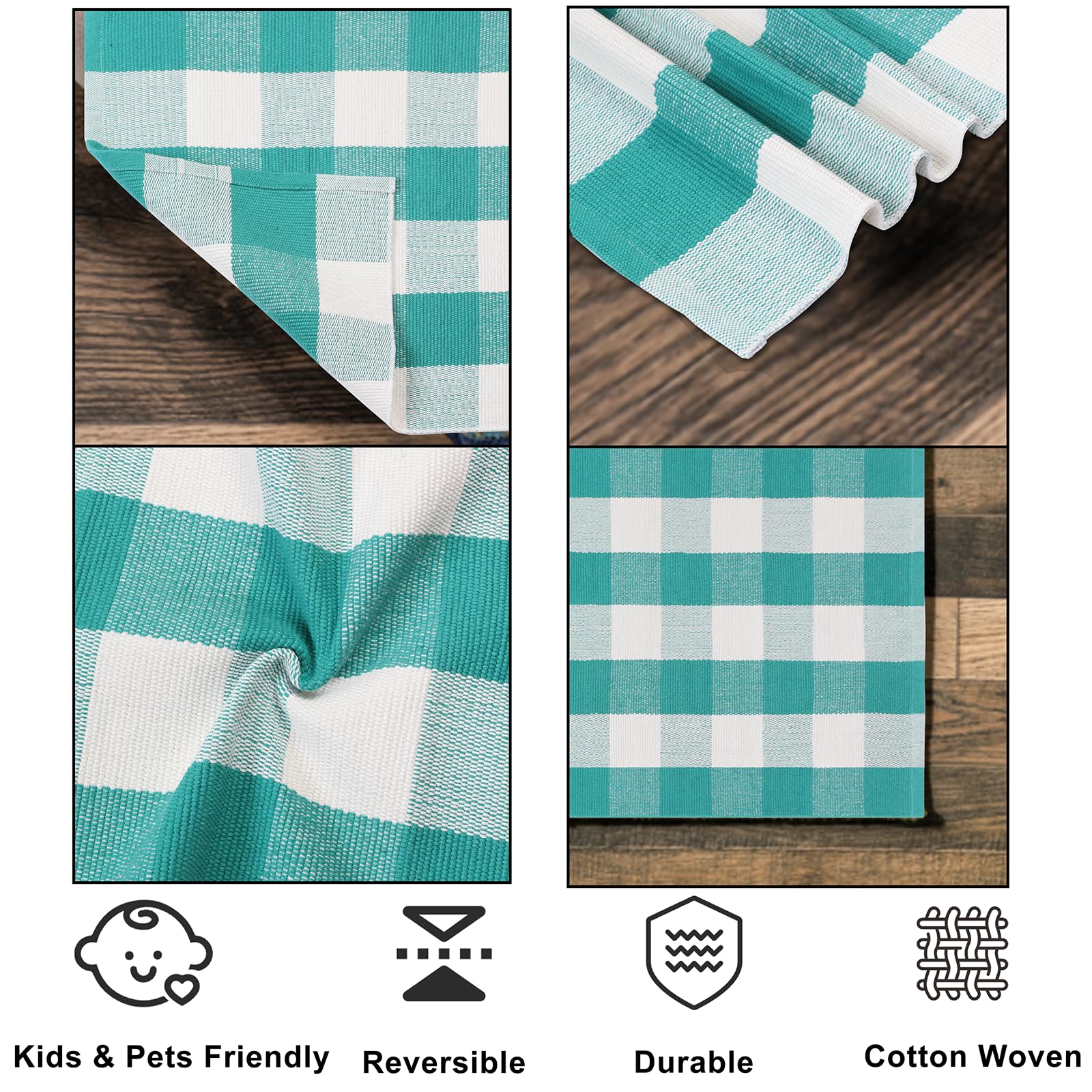 Fallovea machine-washable rug, easy care for front doors and busy homes.