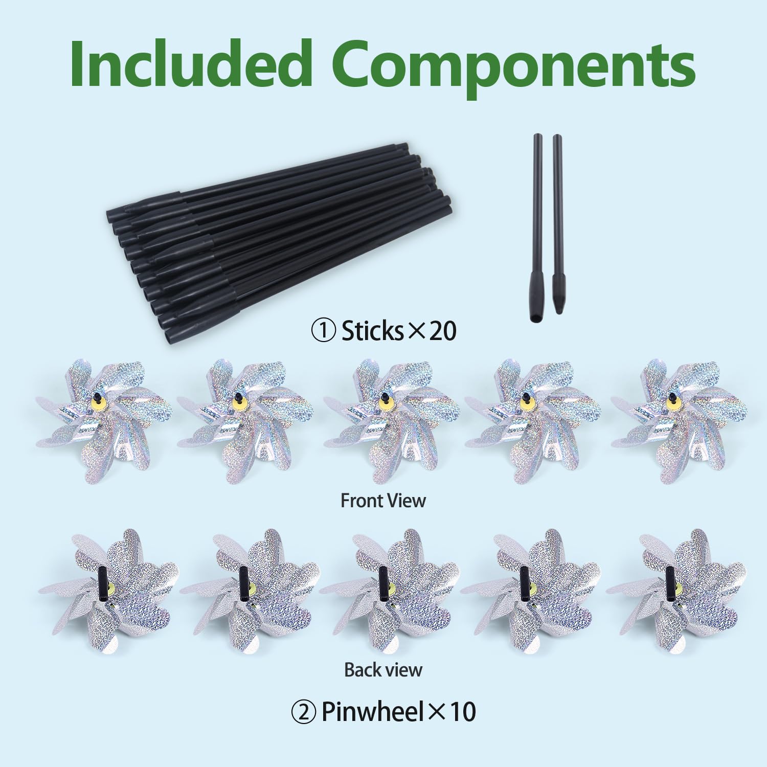 FameFame 19-7-inch pinwheels provide striking height for borders and pathways.