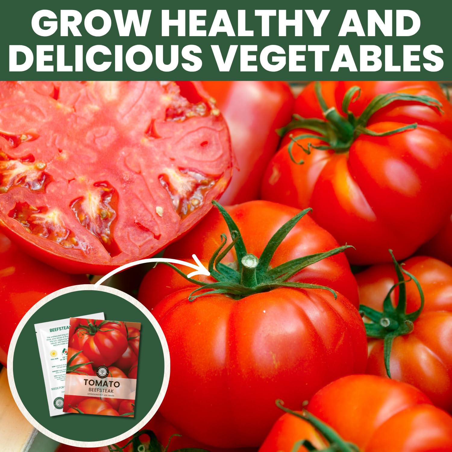 FAMILY SOWN beefsteak tomatoes sliced for fresh salads.