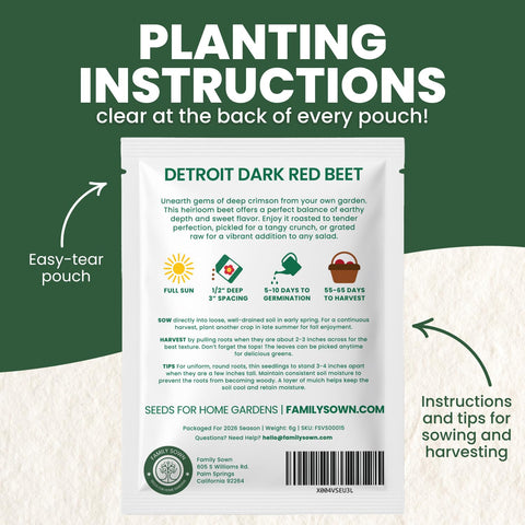 FAMILY SOWN beets greens leaves are healthy, great for salads and sautéed greens.