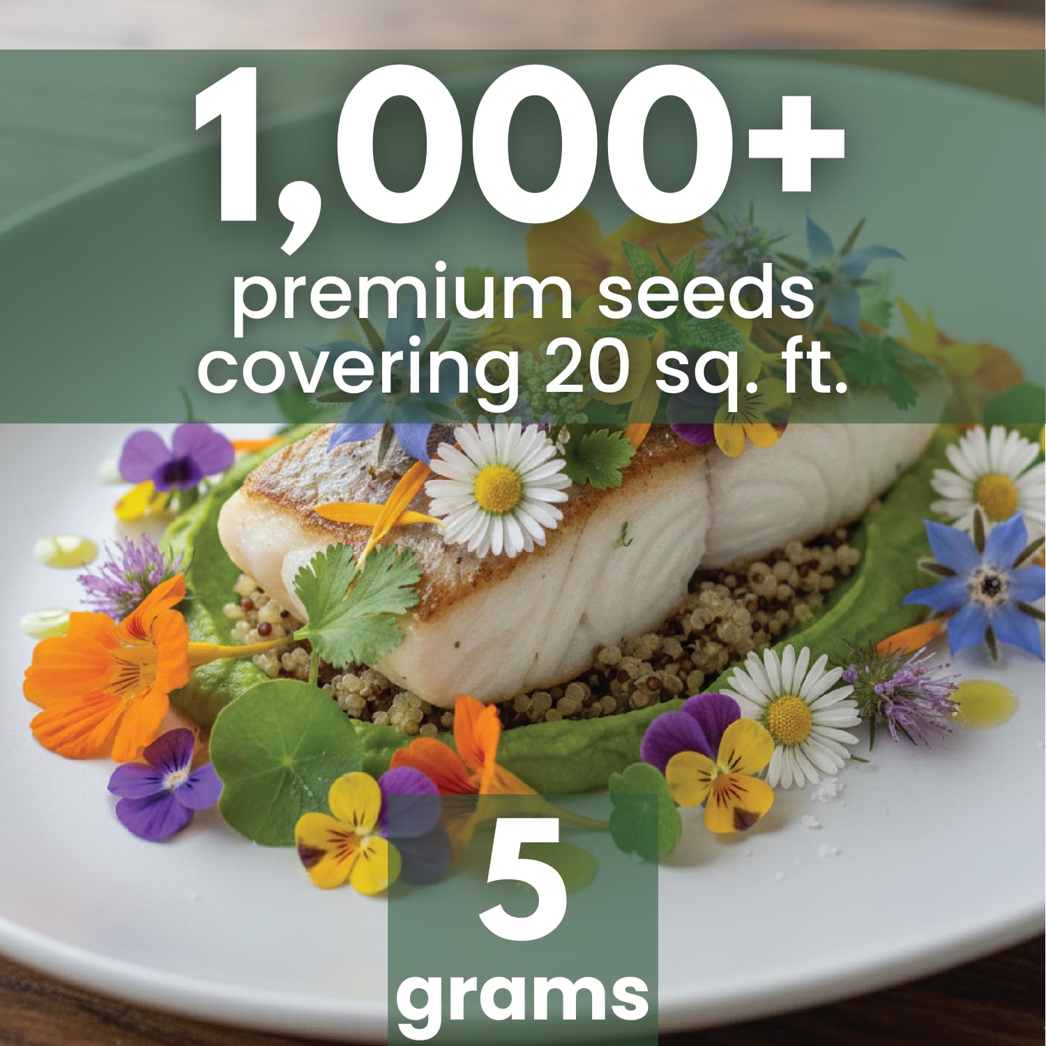 Family Sown Gourmet Edible Mix sowing steps show easy prep for beginners and seasoned gardeners.