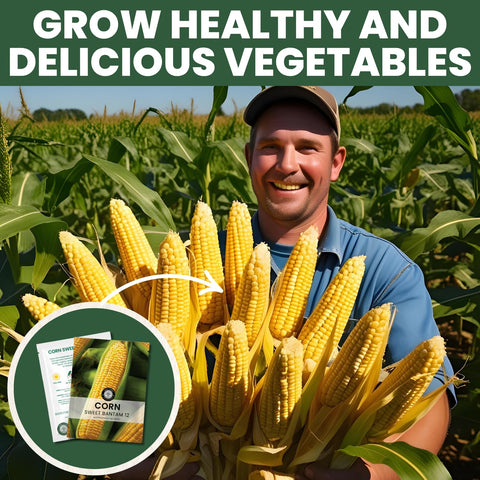 Family Sown harvest-ready ears ideal for grilling, boiling, or freezing.