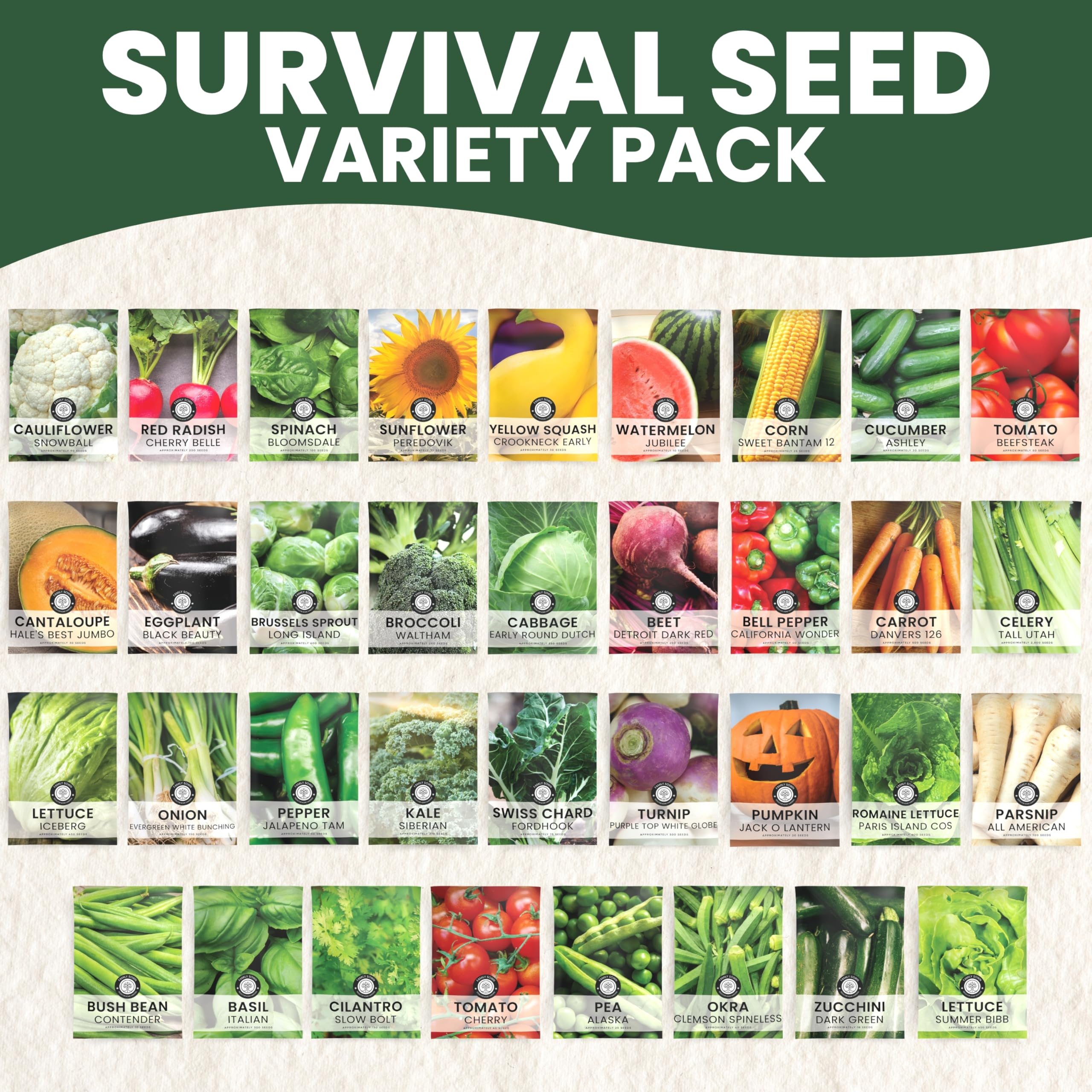 Family Sown plant with confidence guarantee includes a 30-day refund for germination issues.