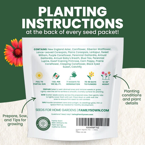 FAMILY SOWN purple-coneflower-blossom adds pollinator-friendly focal point.