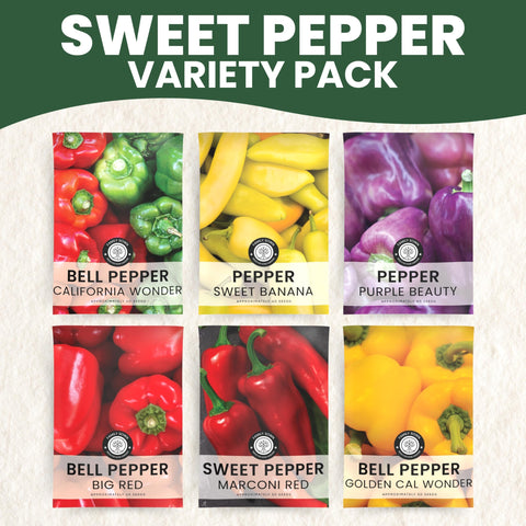 Family Sown Sweet Banana pepper seeds; great for snacking and quick pickling.
