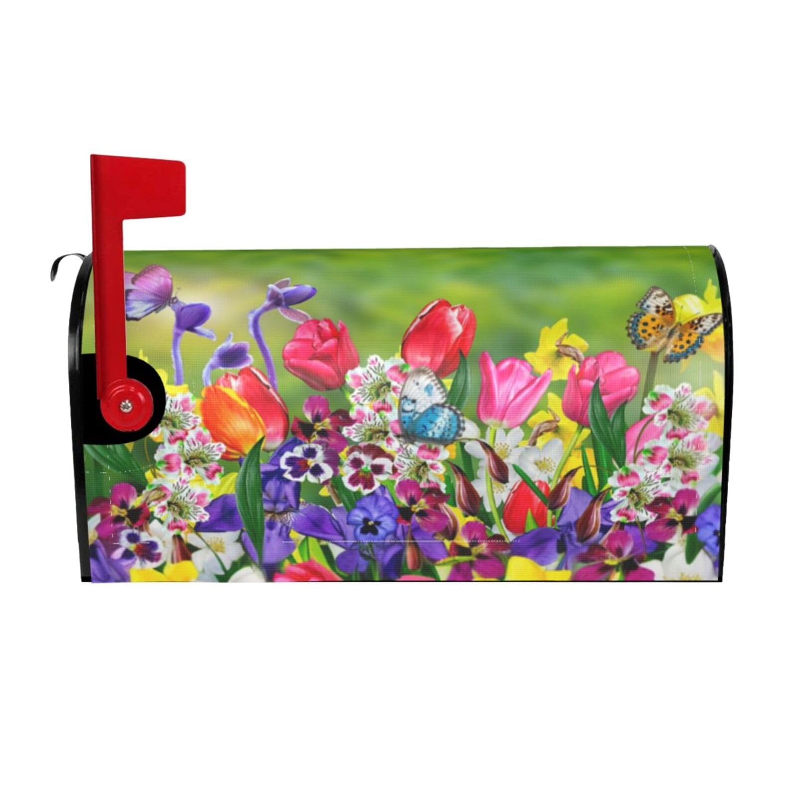 Famliihw seasonal yard decor fits standard post mailboxes year-round
