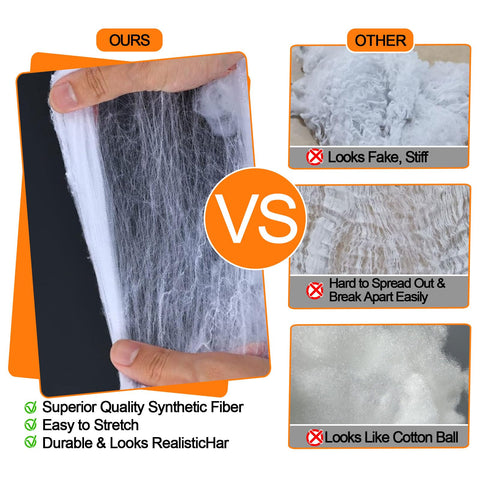 Famoby fifty spiders included to boost realism in your cobweb display