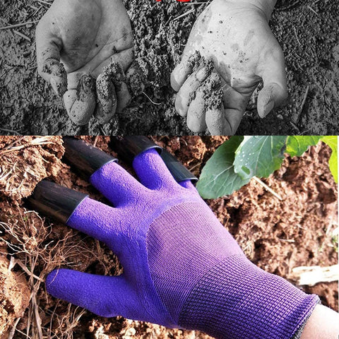 Famoy Claw Gardening Gloves secure wrist and size fit.