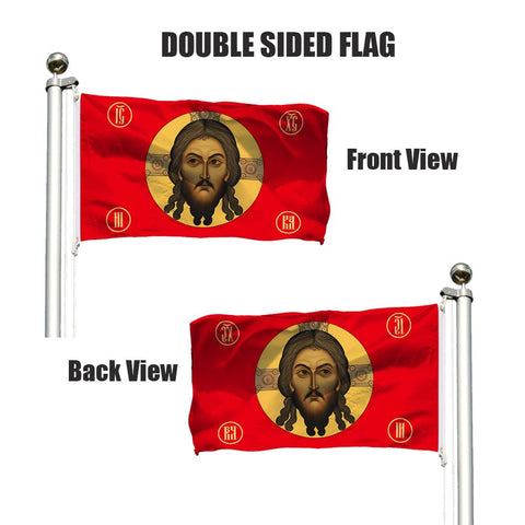 FAMXAKAFLY Faith-themed flag tapestry suitable for indoor or outdoor decor
