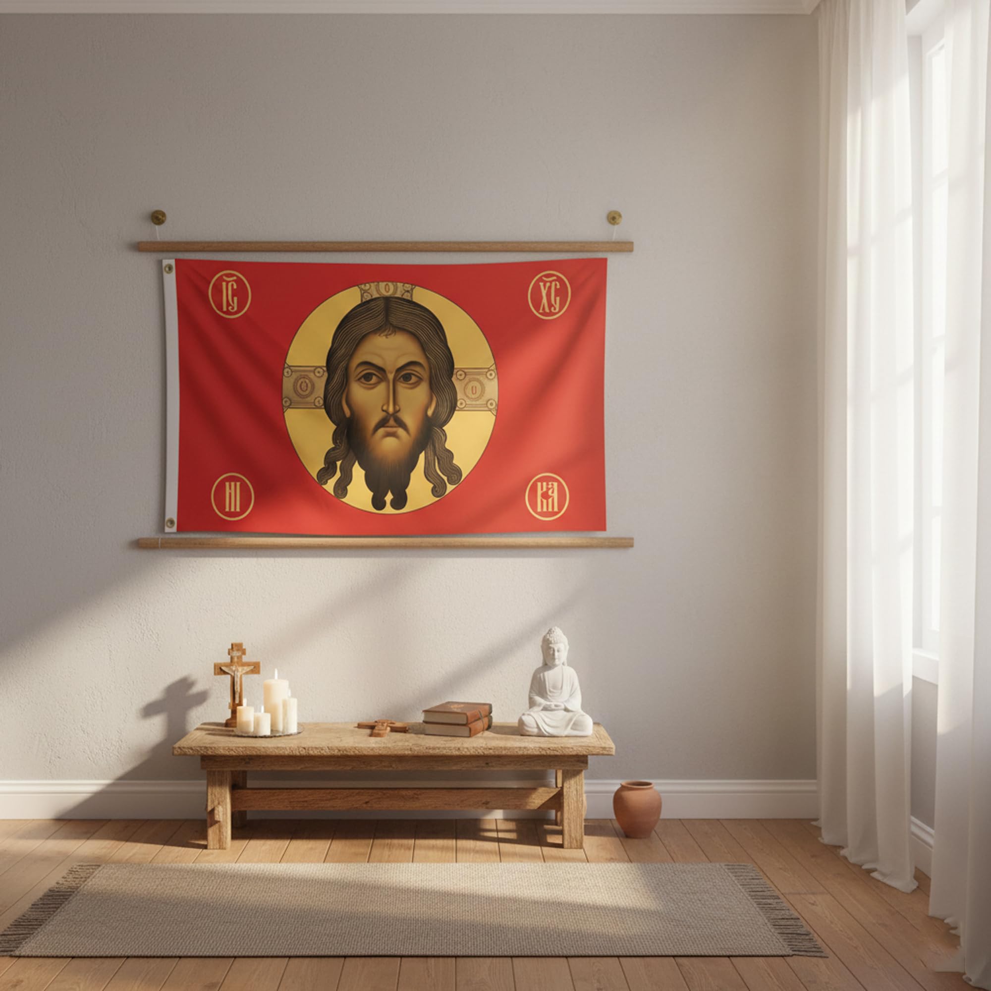 FAMXAKAFLY Polyester material flag with fade-resistant performance