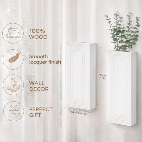 FancyPlus easy-install wall vase with back tabs for simple mounting