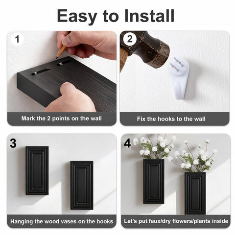 FancyPlus two-pack wall planters boost entryway decor with effortless style.