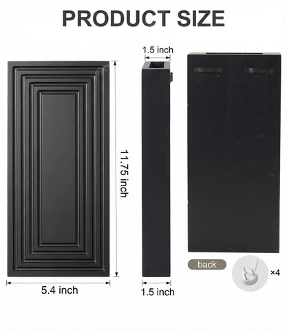 FancyPlus wall vase installation tabs enables quick, tool-free hanging.