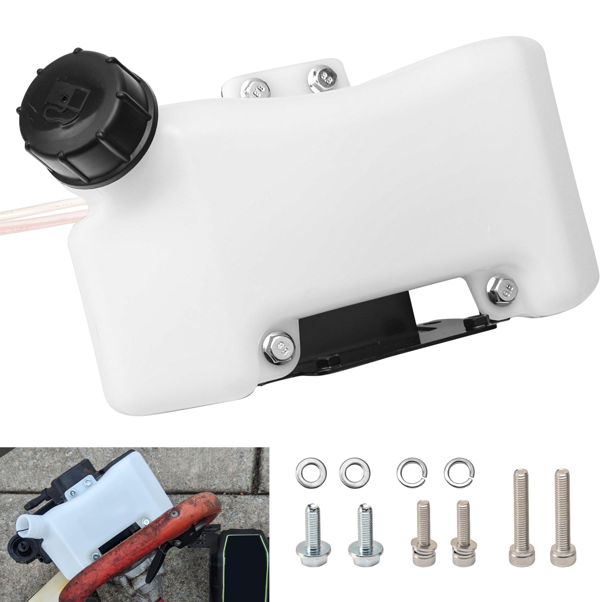 FancyTark 10683 fuel tank three-tab style for Earthquake tillers, durable replacement.