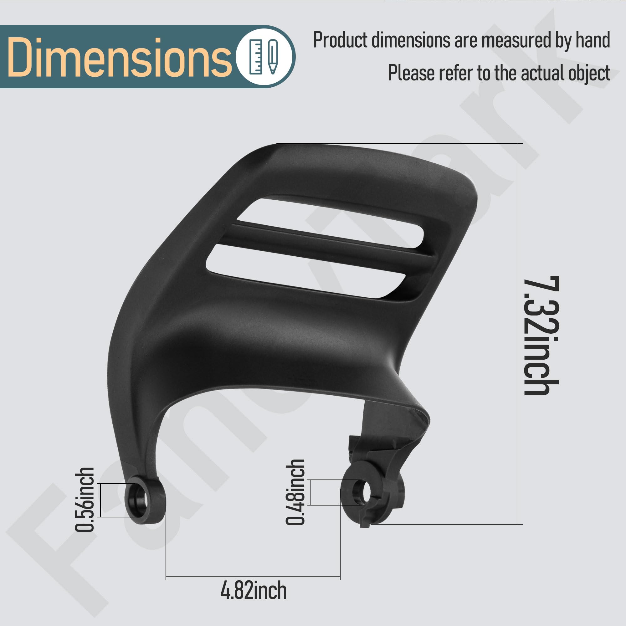 FancyTark 537284301 brake handle with Husqvarna compatibility for quick replacements.