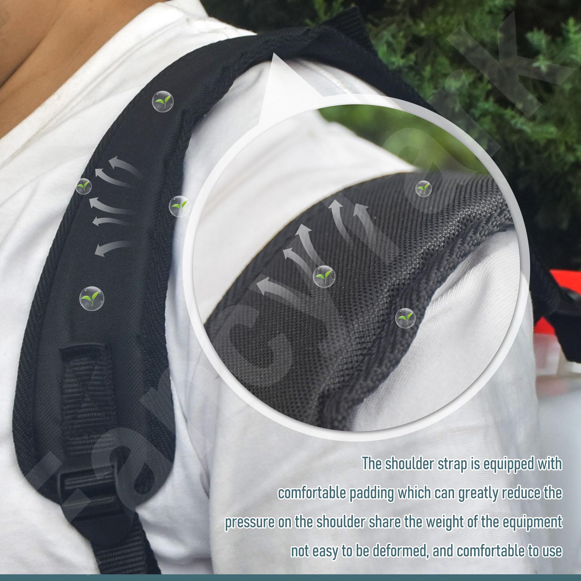 FancyTark Chapin sprayer strap features durable stitching for reliable service life