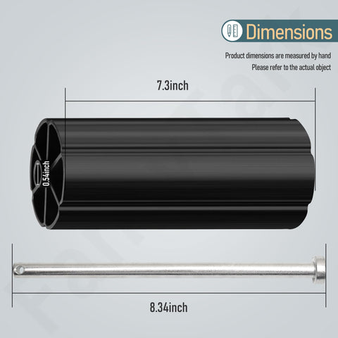 FancyTark deck roller and rod set packaged, ready for quick replacement on compatible mowers.