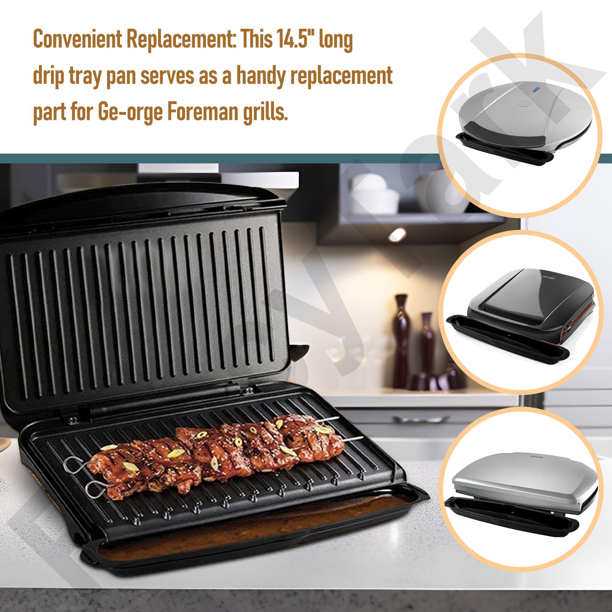 FancyTark durable heat-resistant tray withstands frequent grilling sessions