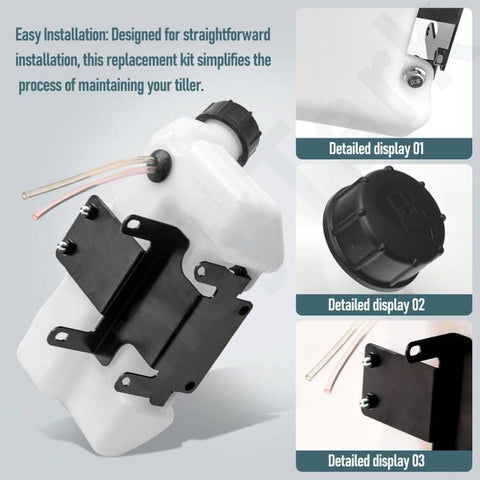 FancyTark MC43 fuel tank replacement designed for quick swaps.