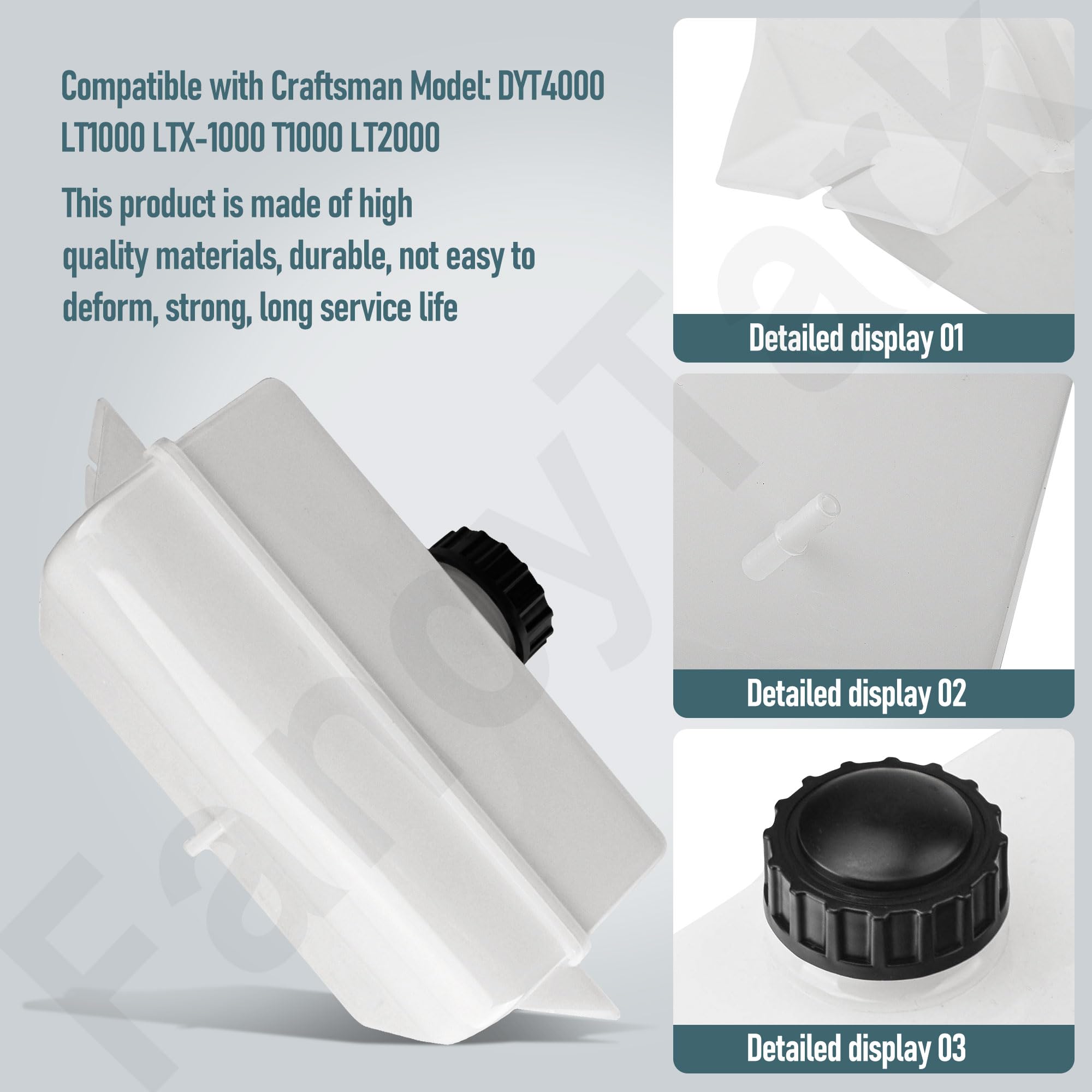 FancyTark fuel tank for DYT4000 compatibility designed for quick DIY replacement