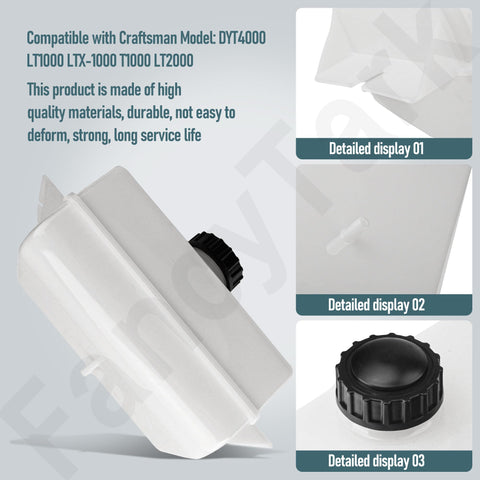 FancyTark fuel tank for DYT4000 compatibility designed for quick DIY replacement