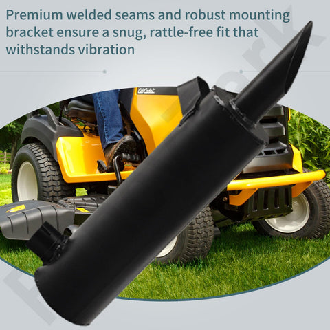 FancyTark heavy-gauge steel muffler body resists corrosion in demanding mowing tasks.