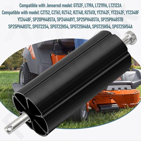 FancyTark high-quality materials image showing a durable deck roller and rod assembly.