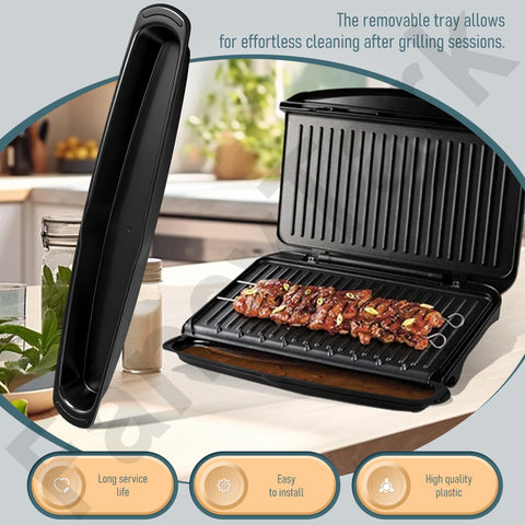 FancyTark removable tray enables easy cleaning after a busy cookout