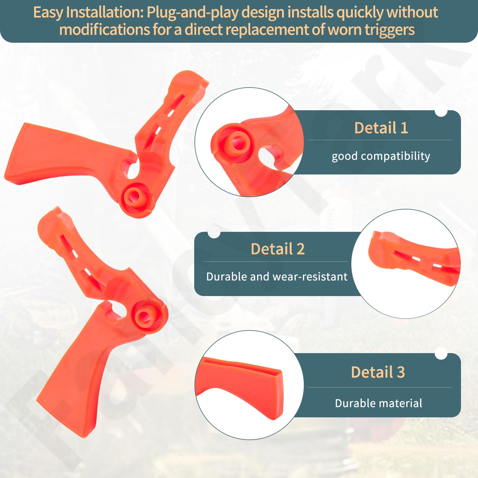 FancyTark throttle triggers plug-and-play installation for direct replacement.