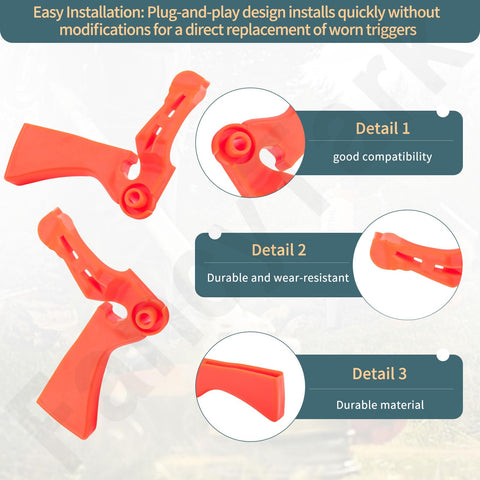 FancyTark throttle triggers plug-and-play installation for direct replacement.