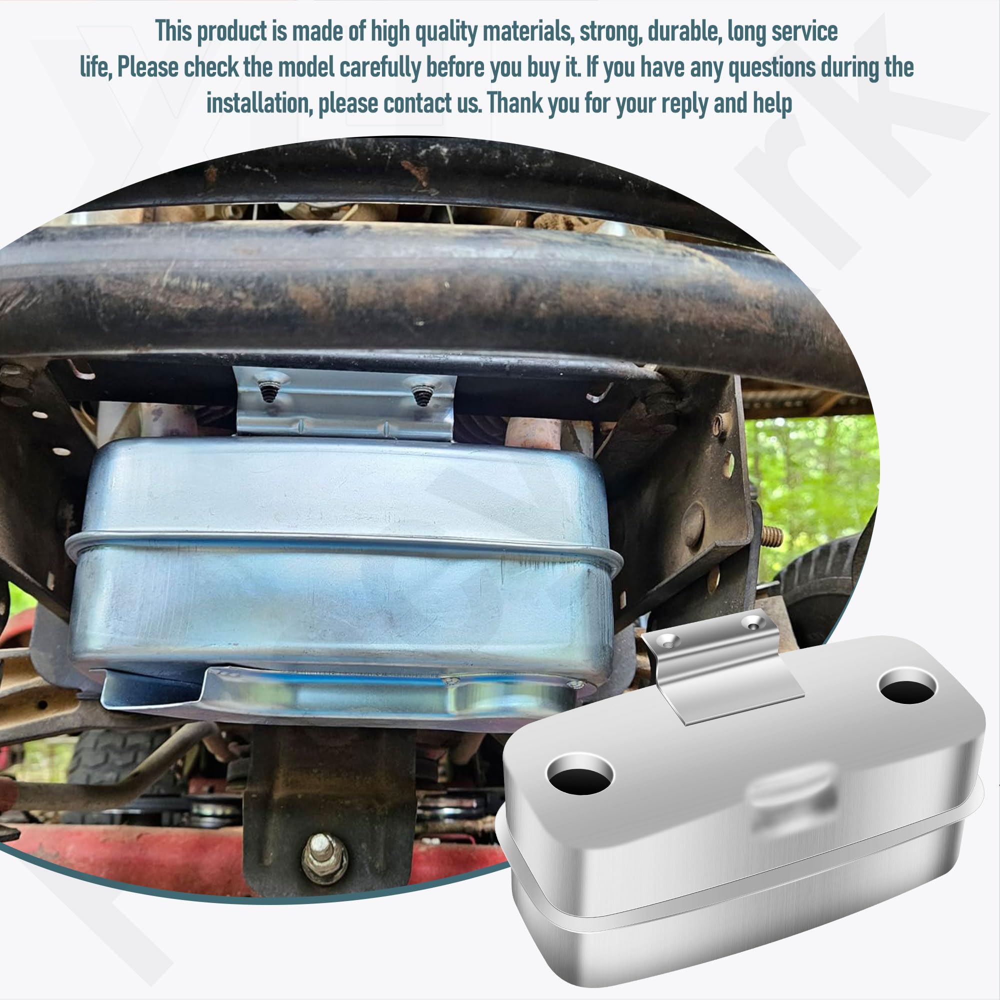 FancyTark muffler replacement for 122440X model supports quick install