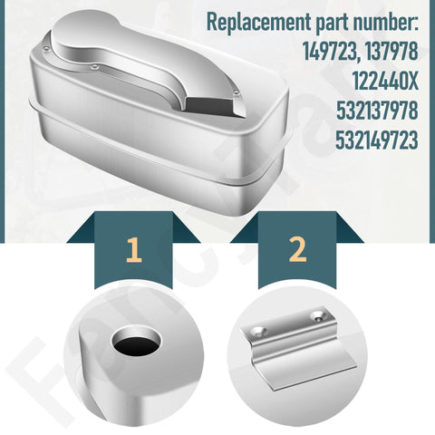 FancyTark muffler for Craftsman mowers supports durable, long-lasting operation