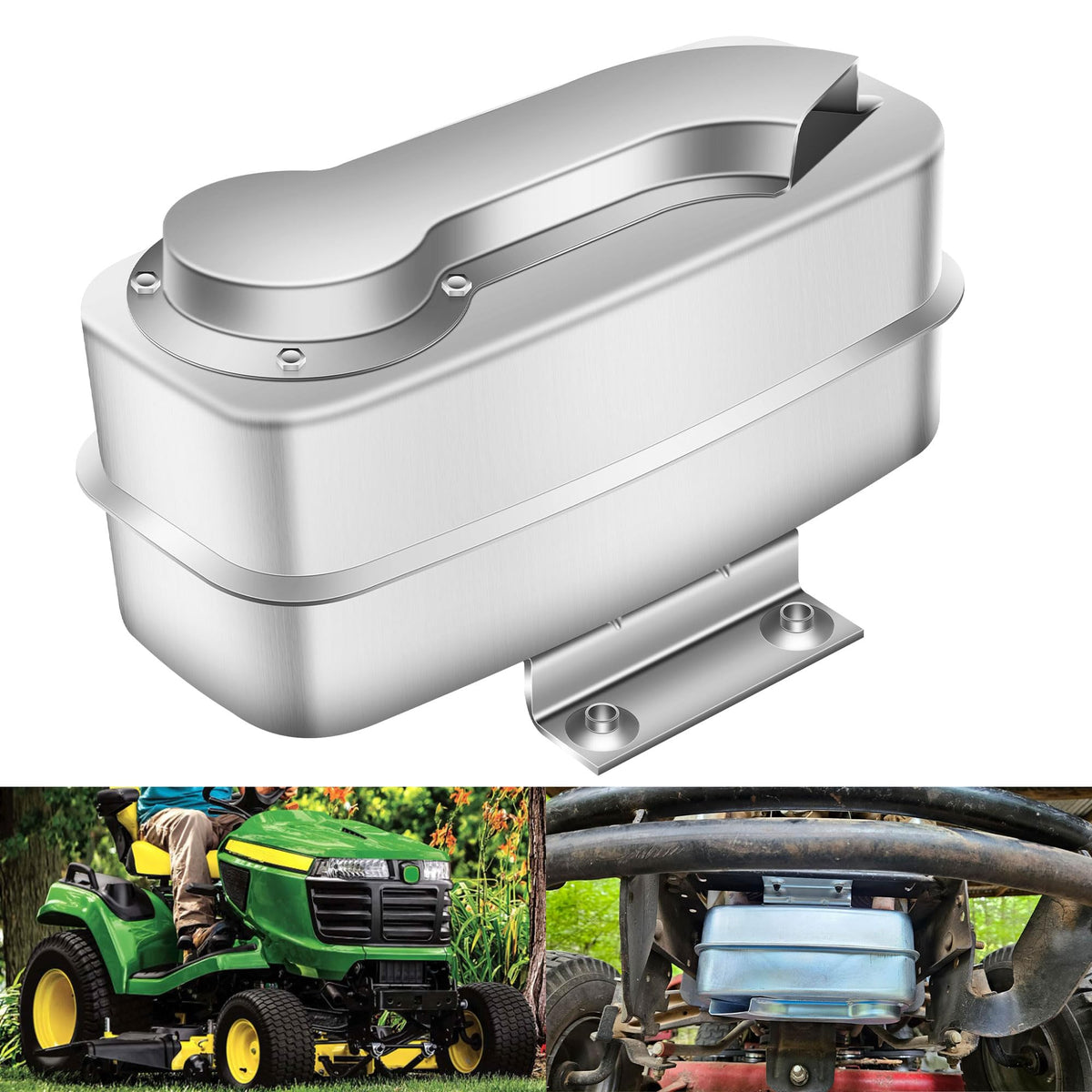 FancyTark twin engine muffler for Husqvarna enhances exhaust flow and performance
