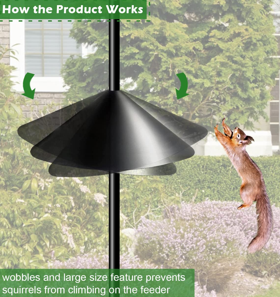Fandature rustproof PP construction withstands weather year after year.